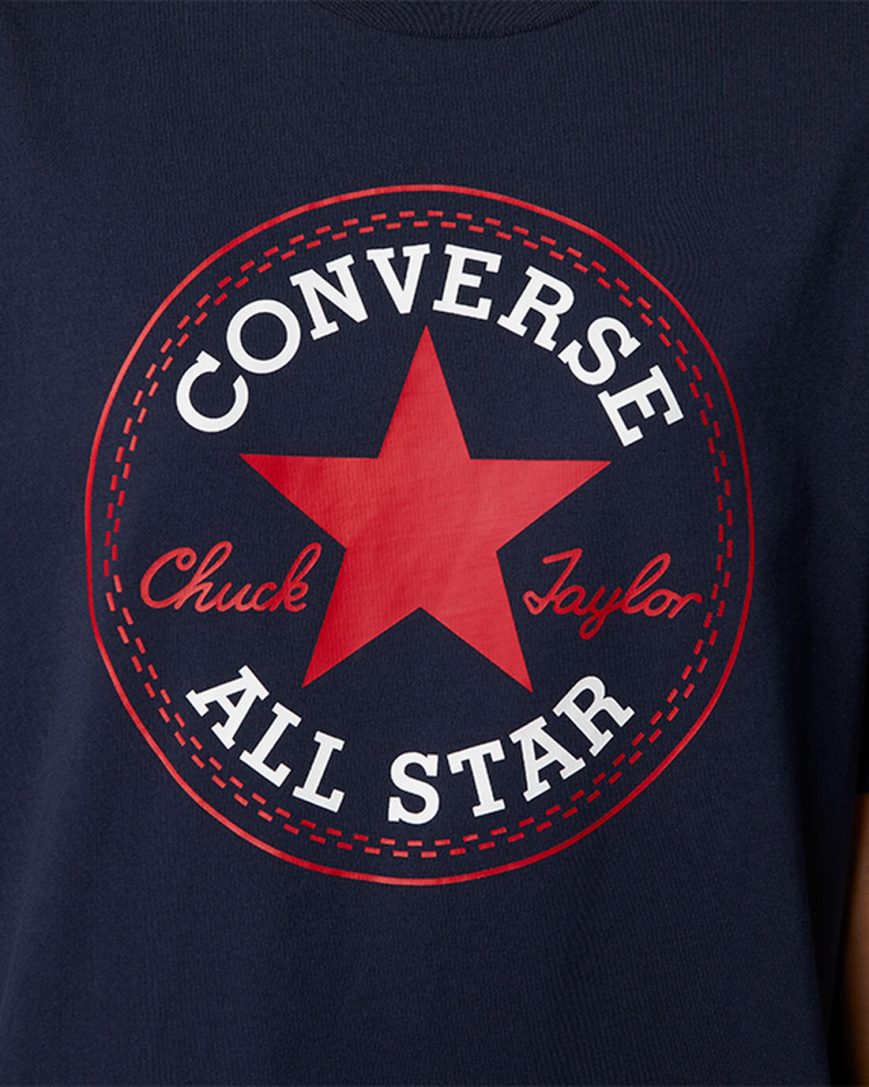 Dámské T-Shirts Converse Go-To All Star Patch Standard Fit Obsidian | CZ FHDZ72